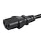 Monoprice SJT Extension Cord, 16 AWG, Indoor, 16/3, 1 Outlets, IEC 60320 C13, Black, IEC 60320 C14, 4 ft 27310 - alternate 2